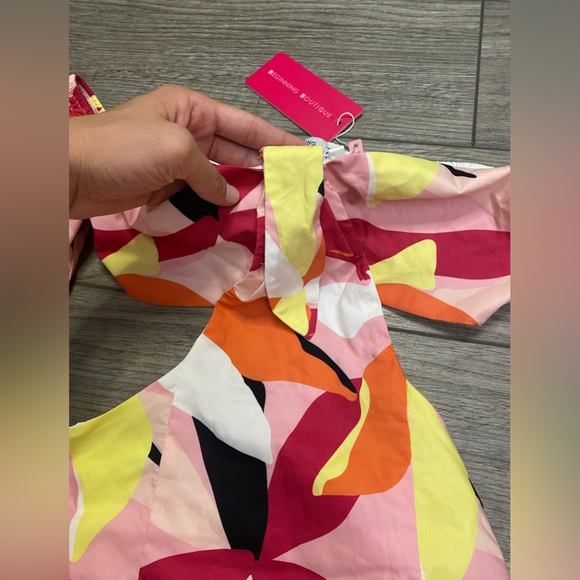 EVYLON PINK MINI DRESS WITH LONG SLEEVES - Picture 2 of 10